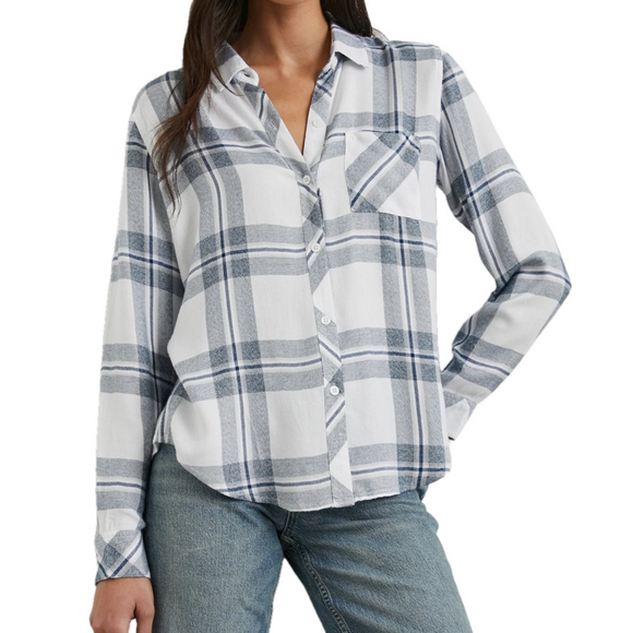 Rails plaid long sleeve top - Picture 1 of 7